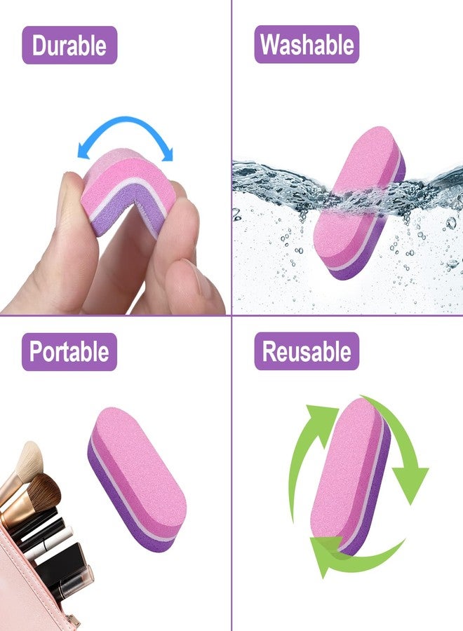 GigaGround Mini Nail Buffer (100 Pack), Buffers for Acrylic Nails and Natural Nails, 100/180 Grit Nail Buffer Block Nail File Bulk Small Buffing Blocks for Nail Buff Professional Manicure Set Purple/Pink - Image 4